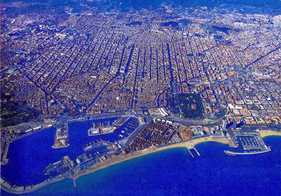 Ariel photo of Barcelona.
