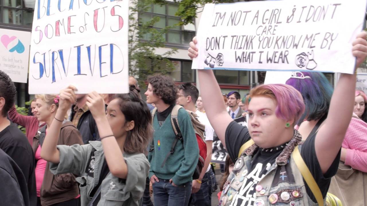 In the Streets for the Portland Trans Pride March [VIDEO]