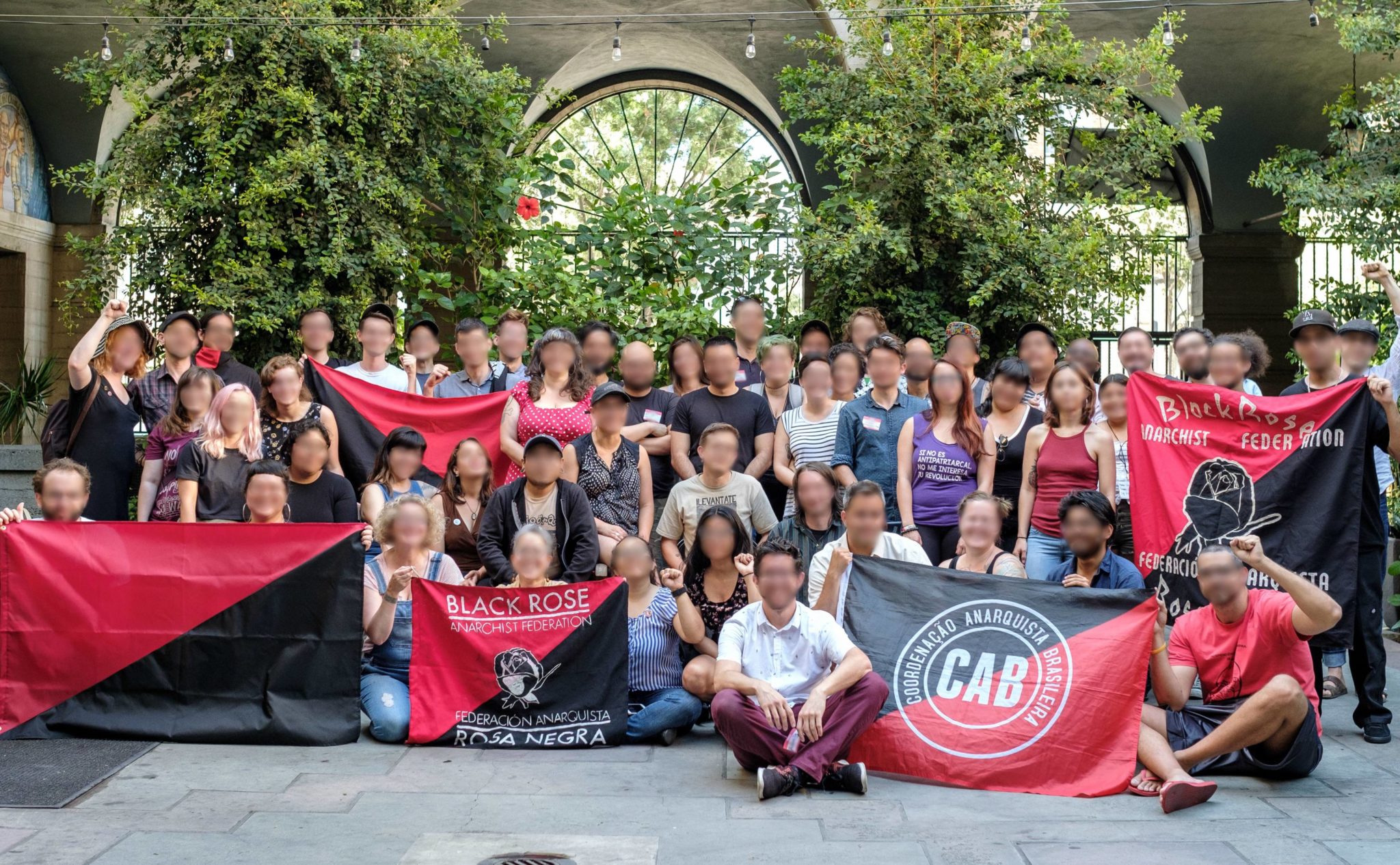 Group photo of Black Rose/Rosa Negra members at their 5th convention in Los Angeles, CA.