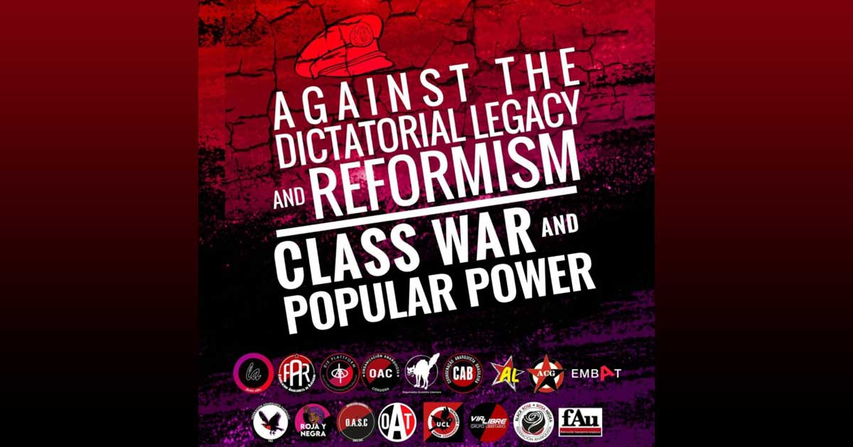 International Statement: Against the Dictatorial Legacy and Reformism – Class War and Popular Power